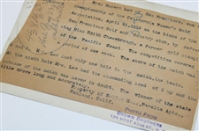 1918 Mrs. Hubert Law 'Female Golf Sensation Wins in California' Early Photo
