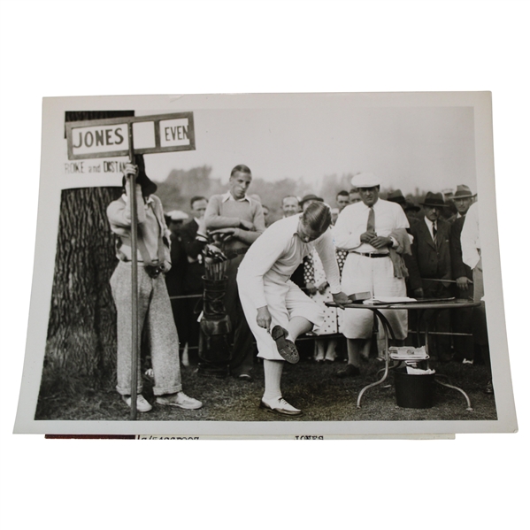 1930 Bobby Jones Finishes Grand Slam at the U.S. Amateur Important Photo