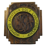 1954 US Womens Amateur at Allegheny CC Contestant Badge - Barbara Romack Winner