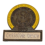 1979 US Womens Open at Brooklawn CC Contestant Badge - Jerilyn Britz Winner