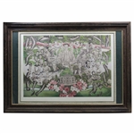 The Masters 1934-1994 60th Anniversary Collage Print by Artist Michael Marron - Framed