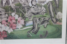 The Masters' 1934-1994 60th Anniversary Collage Print by Artist Michael Marron - Framed
