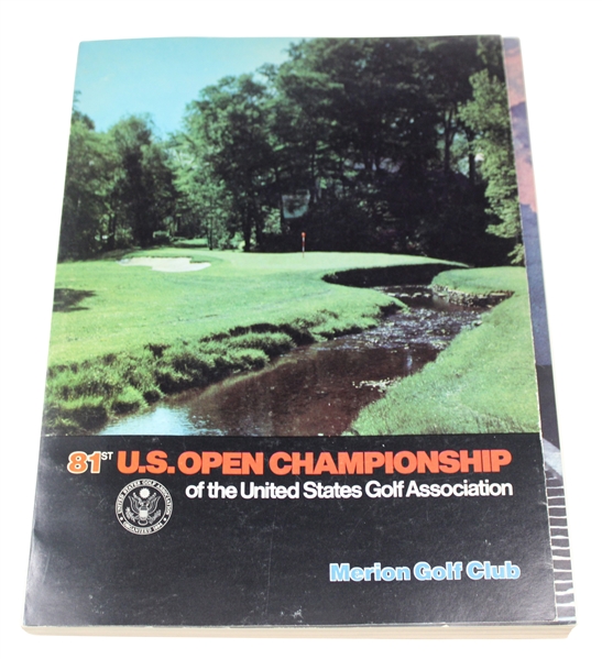 1981 US Open at Merion Golf Club Official Program- David Graham Win