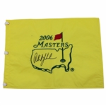 Phil Mickelson Signed 2006 Masters Embroidered Flag JSA ALOA