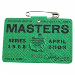 1968 Masters Tournament SERIES Badge #26621 - Bob Goalby Winner