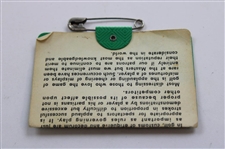 1968 Masters Tournament SERIES Badge #26621 - Bob Goalby Winner