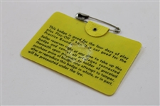 1969 Masters Tournament SERIES Badge #22601 - George Archer Winner