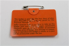 1971 Masters Tournament SERIES Badge #7605 - Charles Coody Winner