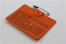 1971 Masters Tournament SERIES Badge #7605 - Charles Coody Winner