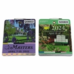 2022 & 2024 Masters Tournament SERIES Badges - Scottie Scheffler Wins