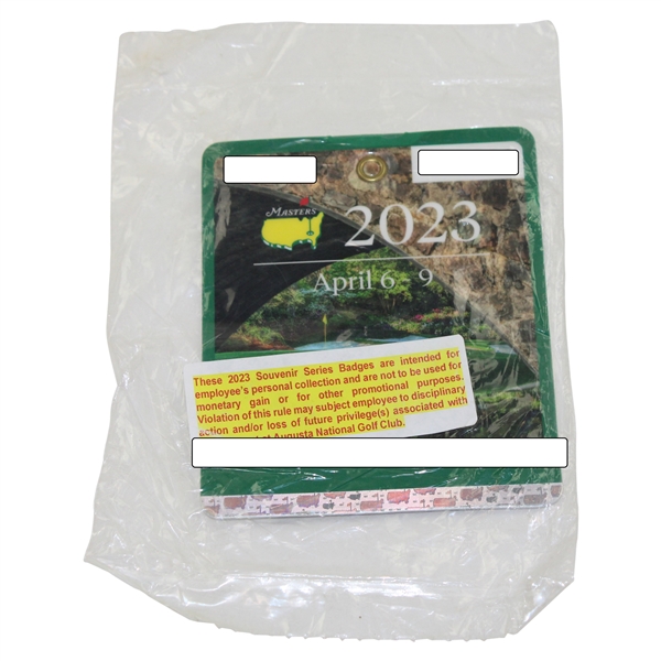 2023 Masters Tournament SERIES Badge in Original Unopened Packaging - Jon Rahm Winner