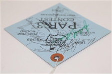 Seve, Palmer, Payne & More Signed 1986 Par 3 Contest Wednesday Practice Round Ticket JSA ALOA