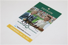Nicklaus & Floyd Signed 2013 Memorial Tournament Wednesday Ticket JSA ALOA