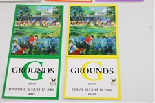 2000 PGA Championship at Valhalla Mon-Fri Ticket Set
