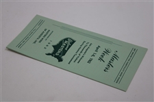 1962 Masters Week Information Pamphlet by Masters Week of Augusta, Inc.