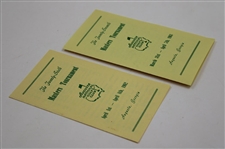 1962 & 1963 Masters Tournament Information Pamphlets - Palmer & Nicklaus Wins