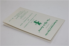 1962 Tee Off To Spring Augusta Garden Club Flower Placement Show Booklet