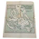 1946 Masters Tournament Sunday Final Rd Pairing Sheet - Herman Keiser Winner