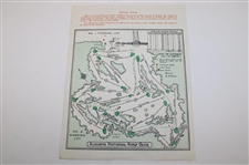 1965 Masters Tournament Complete Thursday-Sunday Pairing Sheets - Jack Nicklaus Win