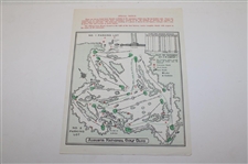1966 Masters Tournament Complete Thursday-Sunday Pairing Sheets - Jack Nicklaus Win
