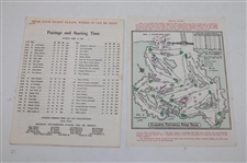 Nine (9) Various Masters Tournament Pairing Sheets - 1962, 1964, 1966 Saturday & 1969