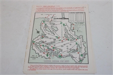 Nine (9) Various Masters Tournament Pairing Sheets - 1962, 1964, 1966 Saturday & 1969