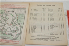 Twenty Three (23) Masters Tournament Pairing Sheets, Par 3, Computer Analysis Sheets & Parking Passes