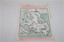 Twenty Three (23) Masters Tournament Pairing Sheets, Par 3, Computer Analysis Sheets & Parking Passes