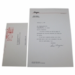 Ben Hogan Signed 1987 Typed Letter Response Regarding Autograph Request PSA/DNA
