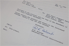 Ben Hogan Signed 1982 Sohio Petroleum Co. Letter Regarding Salt Water Disposal JSA ALOA