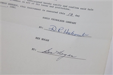 Ben Hogan Signed 1982 Sohio Petroleum Co. Letter Regarding Salt Water Disposal JSA ALOA