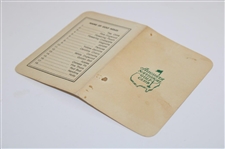 Classic Augusta National Golf Club Scorecard