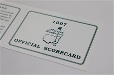 1997 Masters Tournament Official Scorecard - Tiger Woods' First Master Win