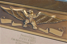 Jacky Cupit's Longview Texas Chamber Of Commerce Outstanding Achievement Award Plaque 