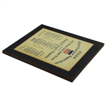 Jacky Cupit's 1959 Golf Coaches Association All America Golf Team Award Plaque