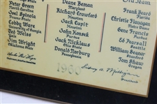 Jacky Cupit's 1960 Golf Coaches Association All America Golf Team Award Plaque - Jack Nicklaus 1st Team