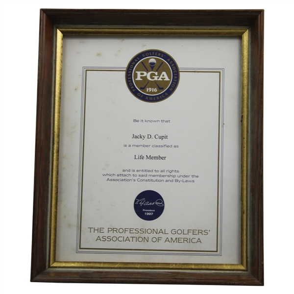Jacky Cupits PGA Life Member Award 