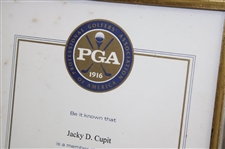 Jacky Cupit's PGA Life Member Award 