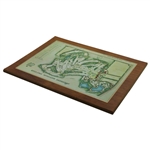 Jacky Cupit's 1968 Augusta National Course Map Plaque - Masters Player Gift
