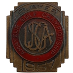 Jacky Cupits 1957 US Amateur at The Country Club Contestant Badge