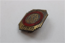 Jacky Cupit's 1959 US Amateur Contestant Badge - Jack Nicklaus Winner-Claims 1st Major!