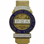 Jacky Cupits 1966 PGA Championship at Firestone CC Contestant Badge - Al Geiberger Winner