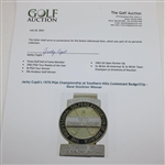 Jacky Cupit's 1970 PGA Championship at Southern Hills Contestant Badge/Clip - Dave Stockton Winner