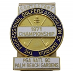 Jacky Cupits 1971 PGA Championship at PGA National GC Contestant Badge/Clip - Jack Nicklaus Winner