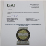 Jacky Cupit's 1971 PGA Championship at PGA National GC Contestant Badge/Clip - Jack Nicklaus Winner