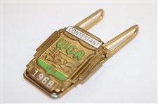 Jacky Cupit's 1968 WGA Western Open Contestant Badge/Clip - Jack Nicklaus Winner