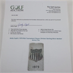 Jacky Cupit's 1979 PGA Tournament Players Division Sterling Silver Member Money Clip