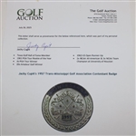 Jacky Cupit's 1957 Trans-Mississippi Golf Association Contestant Badge
