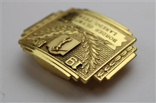 Jacky Cupit's 1959 Border Olympics University Golf Gold Tone Belt Buckle