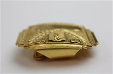 Jacky Cupit's 1959 Border Olympics University Golf Gold Tone Belt Buckle
